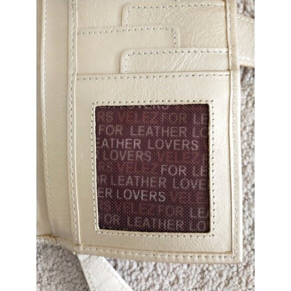 Wallet Bi-Fold Women's VELEZ Leather Organizer Small Clutch Matte Gold - 8x4x1 - Picture 8 of 13